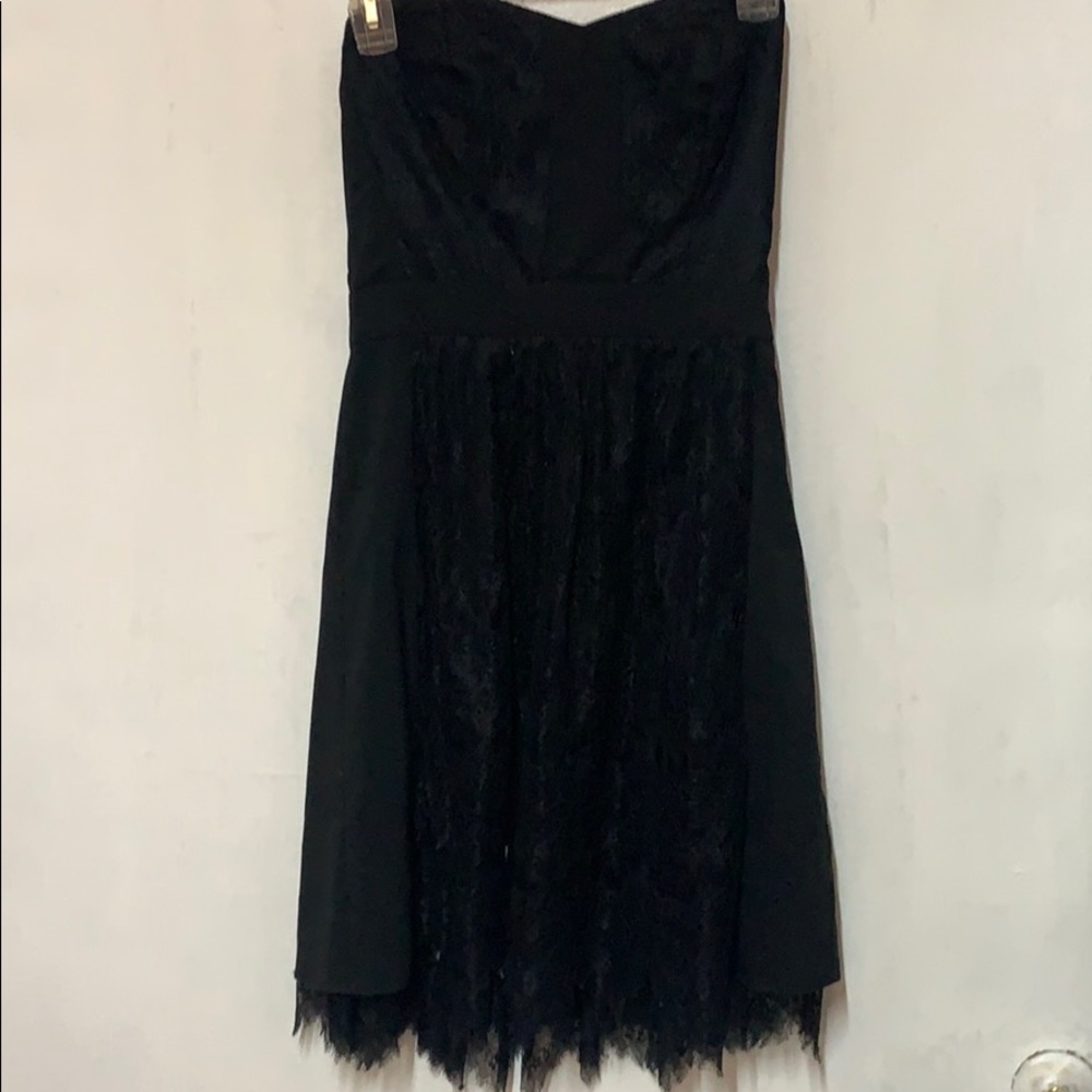 Made well Black Lace Strapless Fairytale Dress